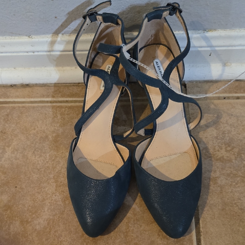 Mango Blue Elegant Heels